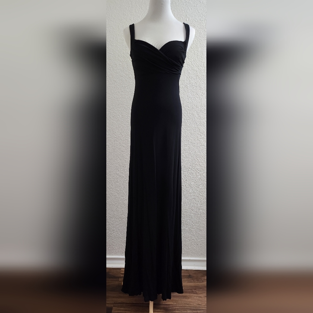 BCBGMaxAzria Black Full-Length Dress